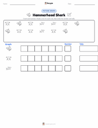 Hammerhead Shark printable worksheet preview