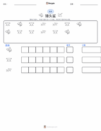 双髻鲨 可打印工作表预览