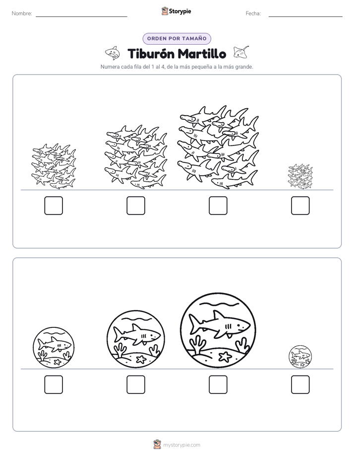Orden de Tamaños