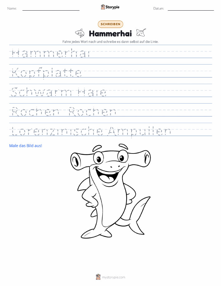 Schreibübung