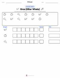 Orca (Killer Whale) printable worksheet preview