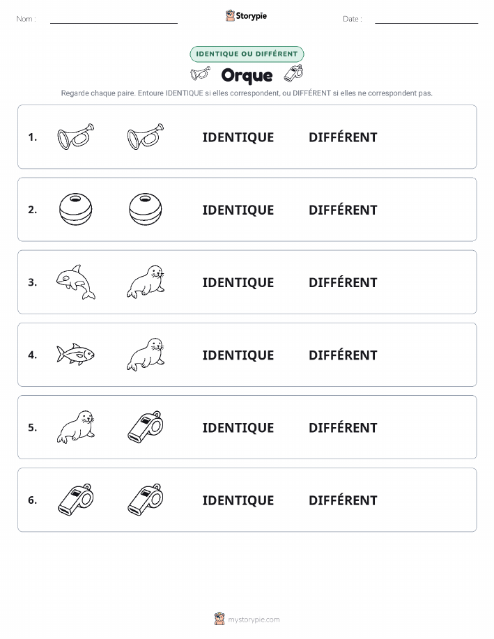 Identique ou Différent