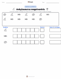 Anteprima della scheda stampabile di Ankylosaurus magniventris