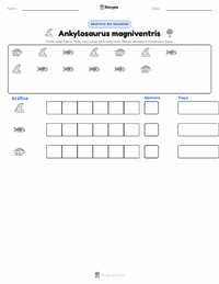 Prévia da folha de atividades imprimível Ankylosaurus magniventris