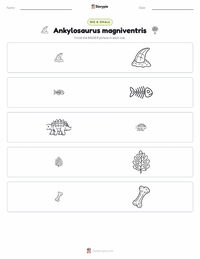 Ankylosaurus magniventris printable worksheet preview