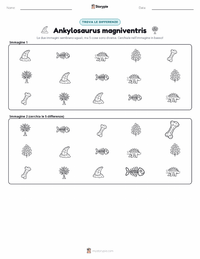 Anteprima della scheda stampabile di Ankylosaurus magniventris