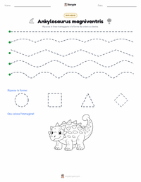 Anteprima della scheda stampabile di Ankylosaurus magniventris