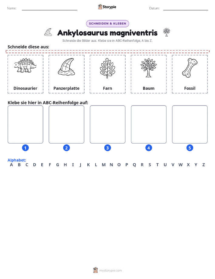 Schneiden & Einfügen Alphabet