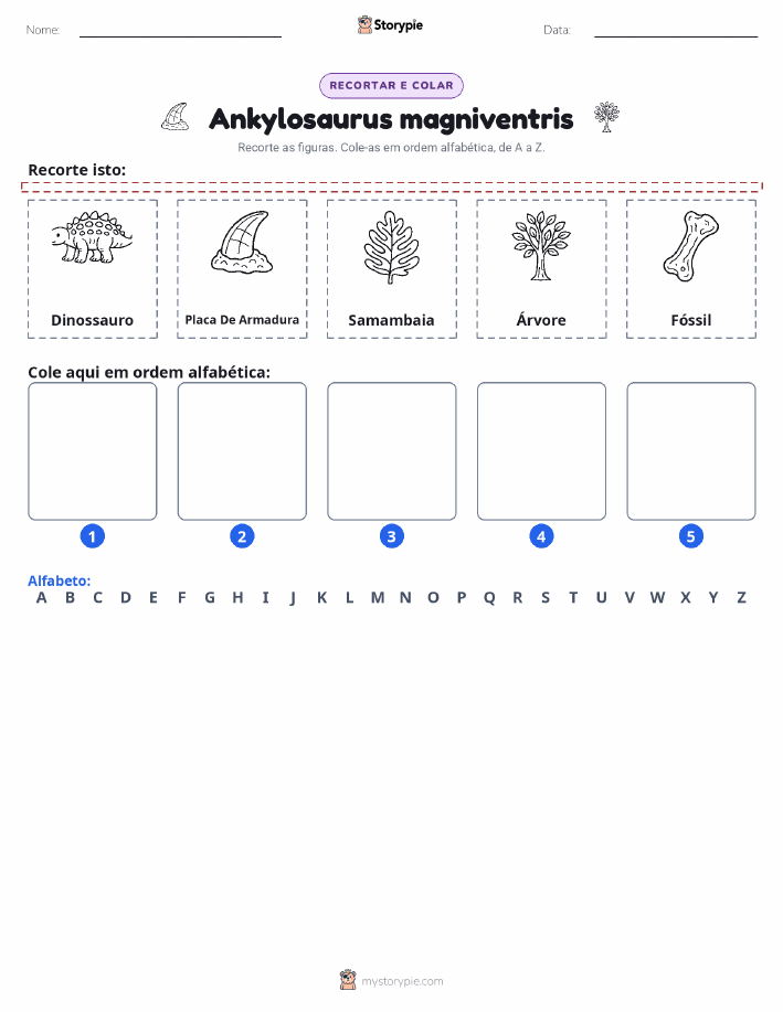 Recortar & Colar Alfabeto