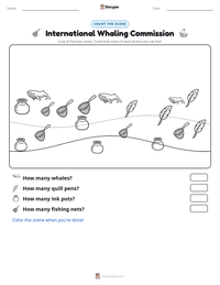 International Whaling Commission printable worksheet preview