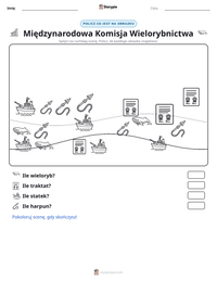 Podgląd drukowalnego arkusza ćwiczeń Międzynarodowa Komisja Wielorybnictwa
