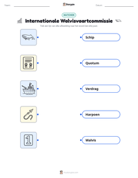 Internationale Walvisvaartcommissie afdrukbare werkblad voorbeeld
