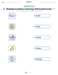 Podgląd drukowalnego arkusza ćwiczeń Międzynarodowa Komisja Wielorybnictwa