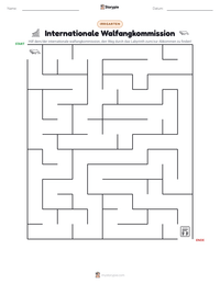 Internationale Walfangkommission druckbare Arbeitsblatt Vorschau