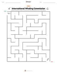 International Whaling Commission printable worksheet preview