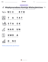 Podgląd drukowalnego arkusza ćwiczeń Międzynarodowa Komisja Wielorybnictwa
