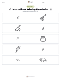 International Whaling Commission printable worksheet preview