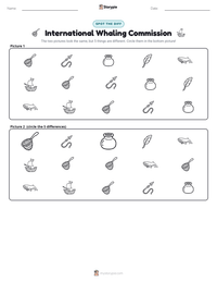 International Whaling Commission printable worksheet preview