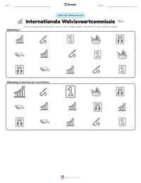 Internationale Walvisvaartcommissie afdrukbare werkblad voorbeeld