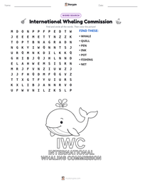 International Whaling Commission printable worksheet preview