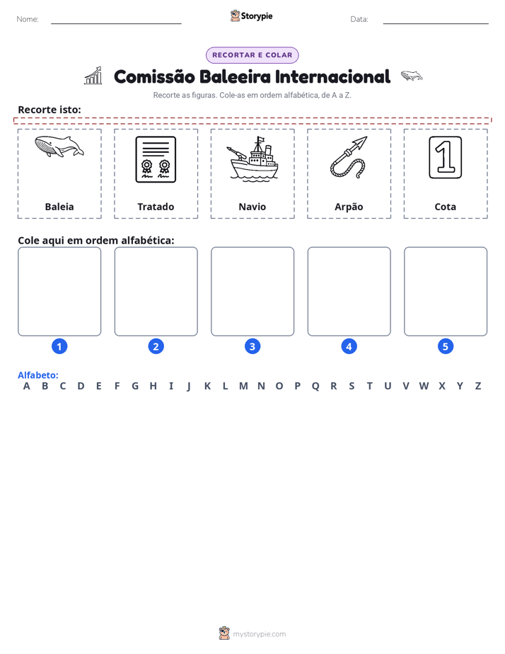 Recortar & Colar Alfabeto