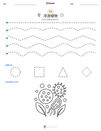 浮游植物 可打印工作表预览