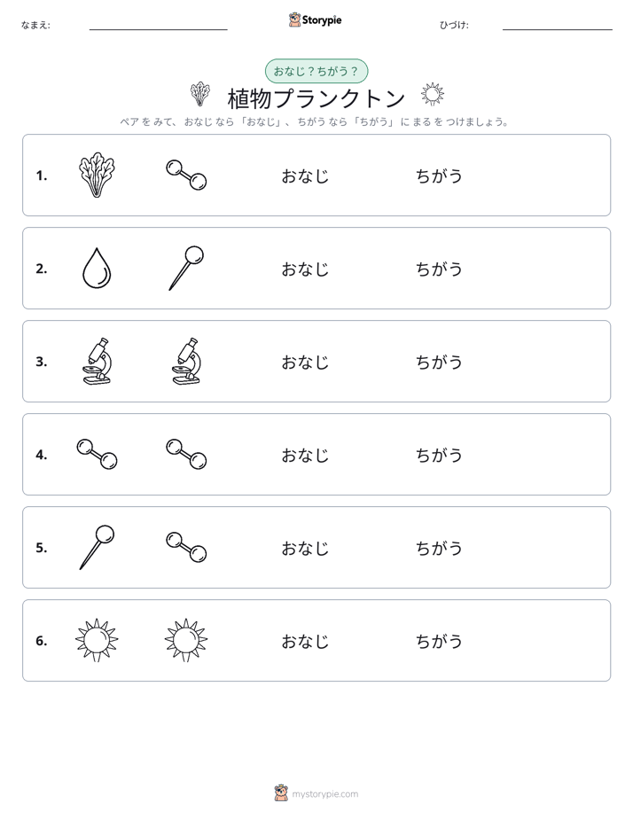 同じか違うか