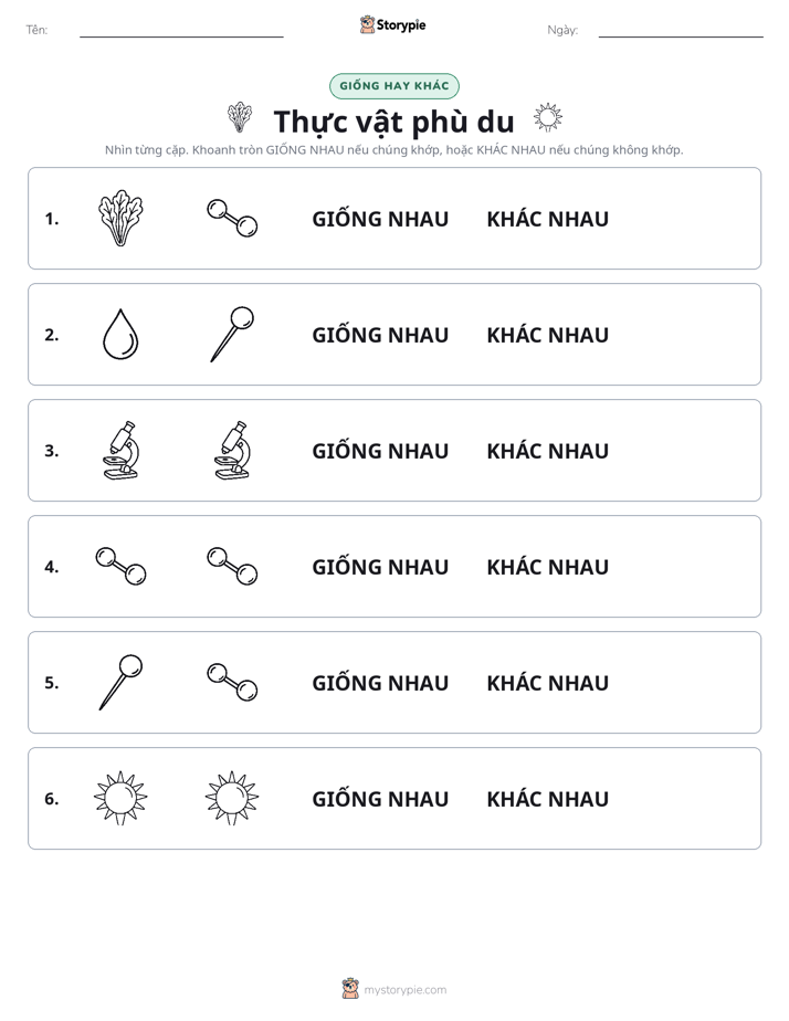 Giống Hay Khác