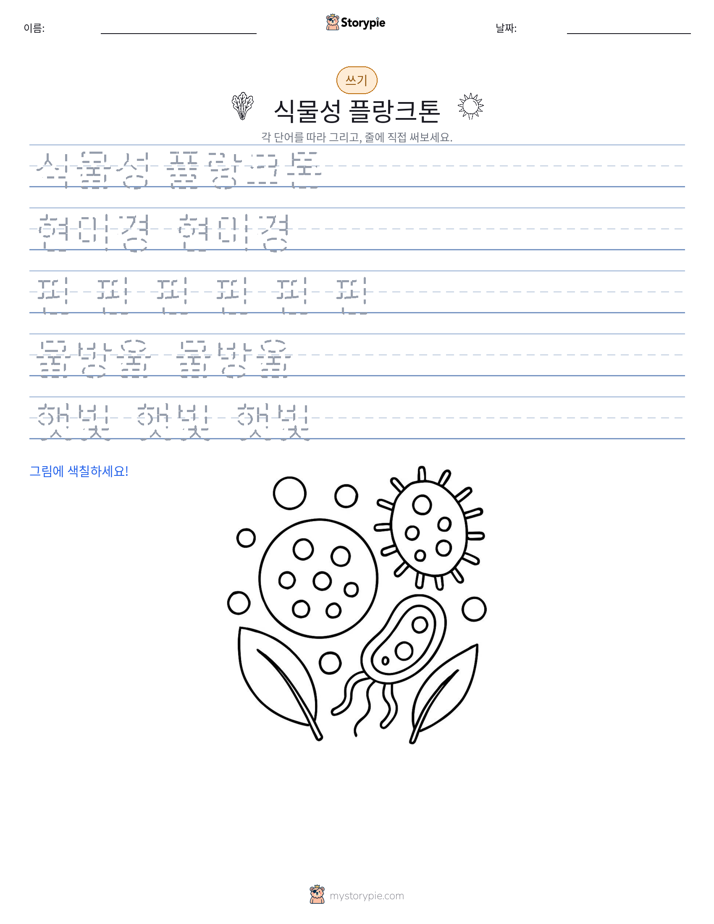 쓰기 연습
