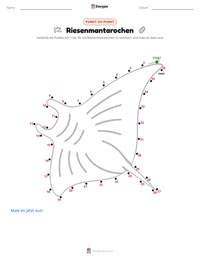 Riesenmanta druckbare Arbeitsblatt Vorschau