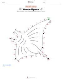 Anteprima della scheda stampabile di Manta Gigante