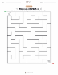 Riesenmanta druckbare Arbeitsblatt Vorschau