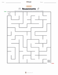 Reuzenmanta afdrukbare werkblad voorbeeld