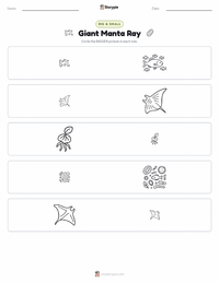 Giant Manta Ray printable worksheet preview