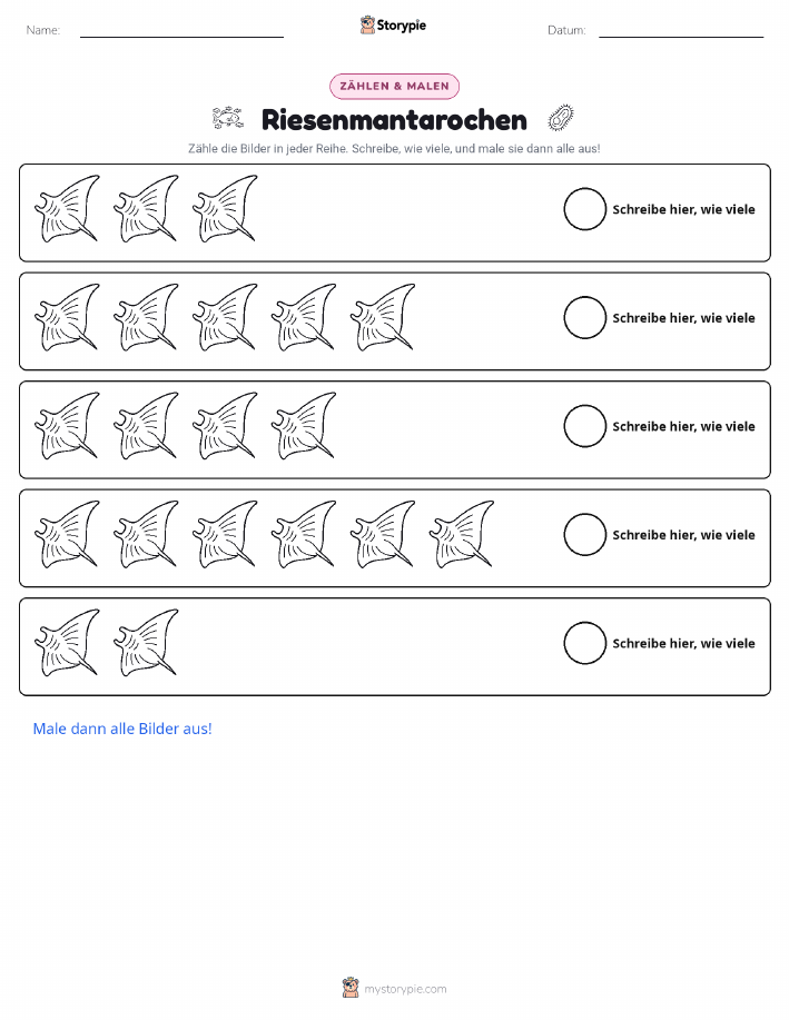 Zählen & Ausmalen