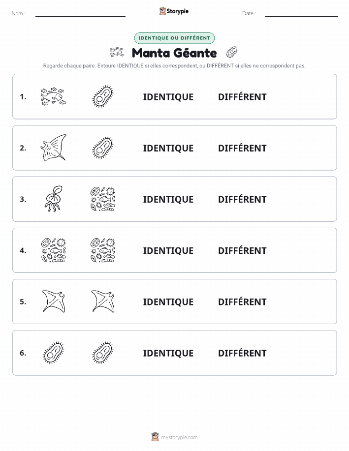 Identique ou Différent