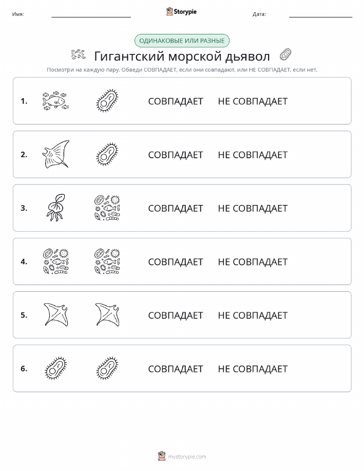 Одинаковое или разное