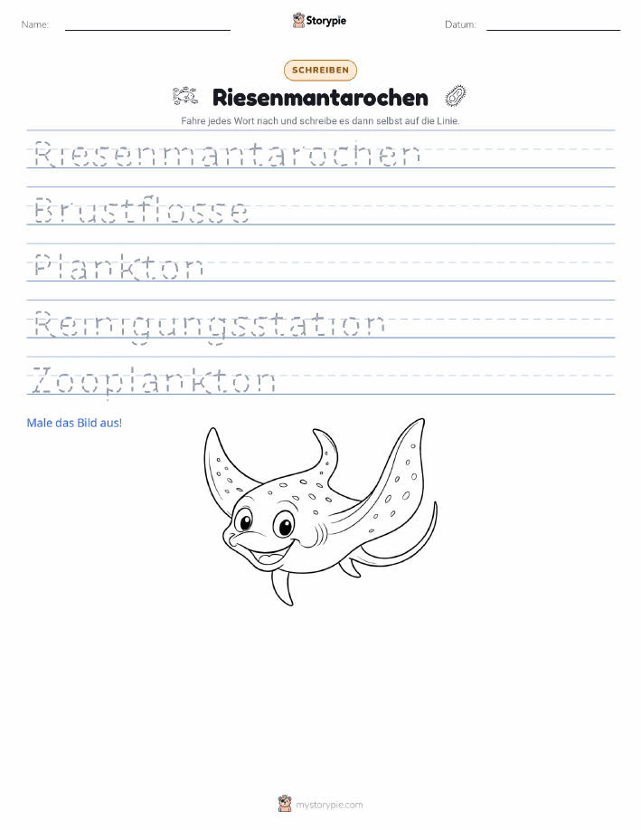 Schreibübung