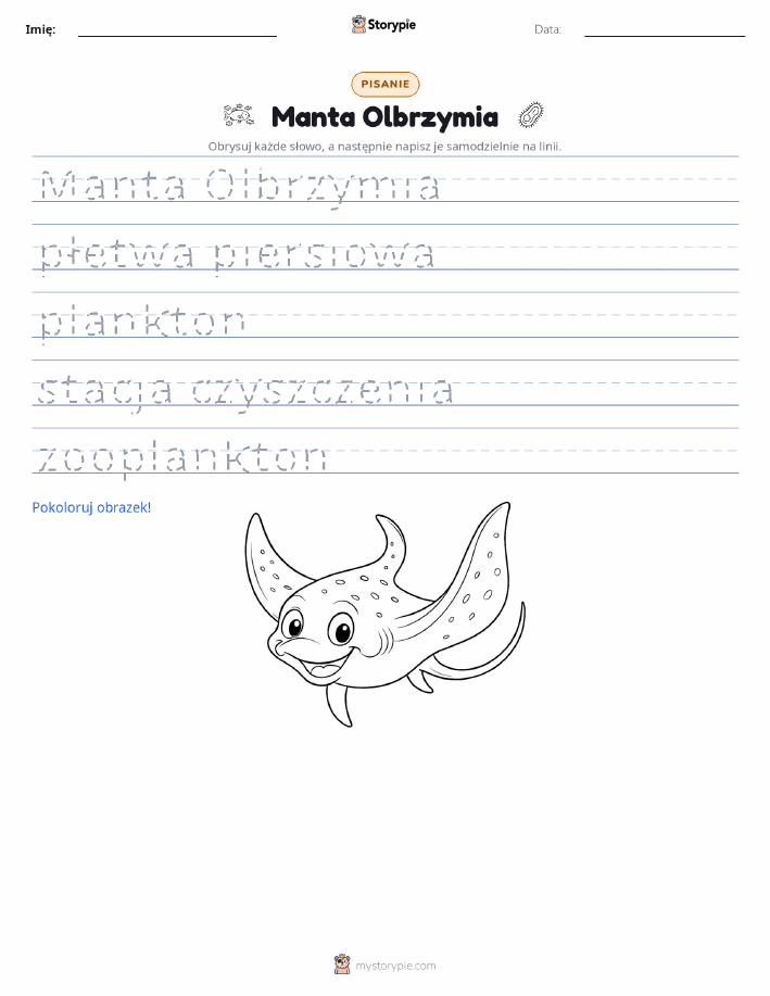 Ćwiczenie Pisania