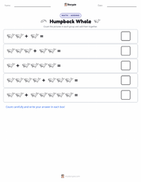 Humpback Whale printable worksheet preview