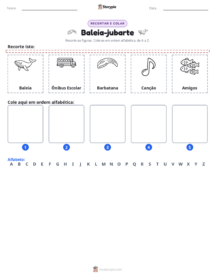 Recortar & Colar Alfabeto