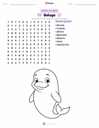 Anteprima della scheda stampabile di Balena Beluga