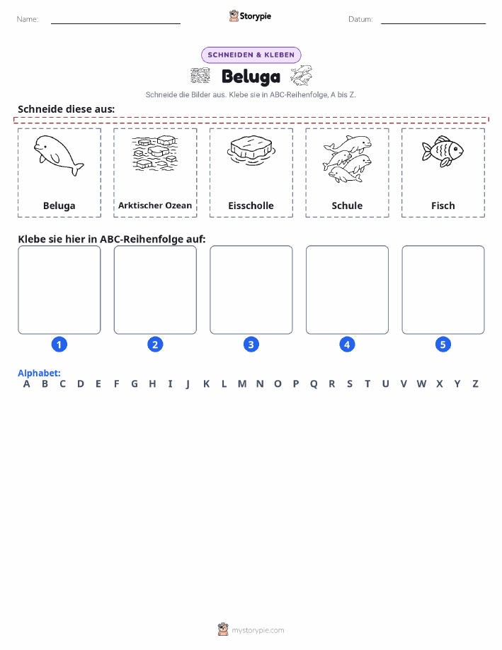 Schneiden & Einfügen Alphabet