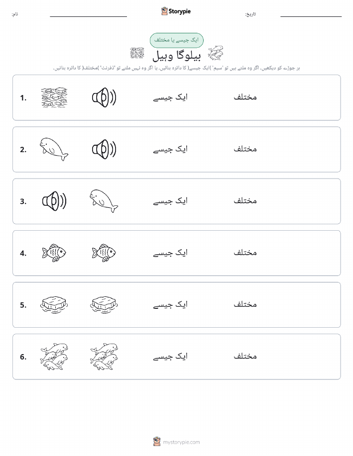 ایک جیسا یا مختلف
