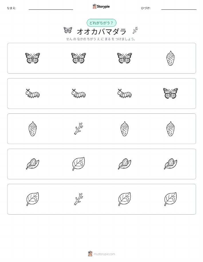 異なるものを見つけよう