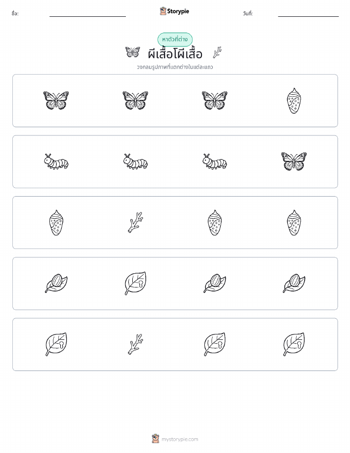 ตัวที่แตกต่าง
