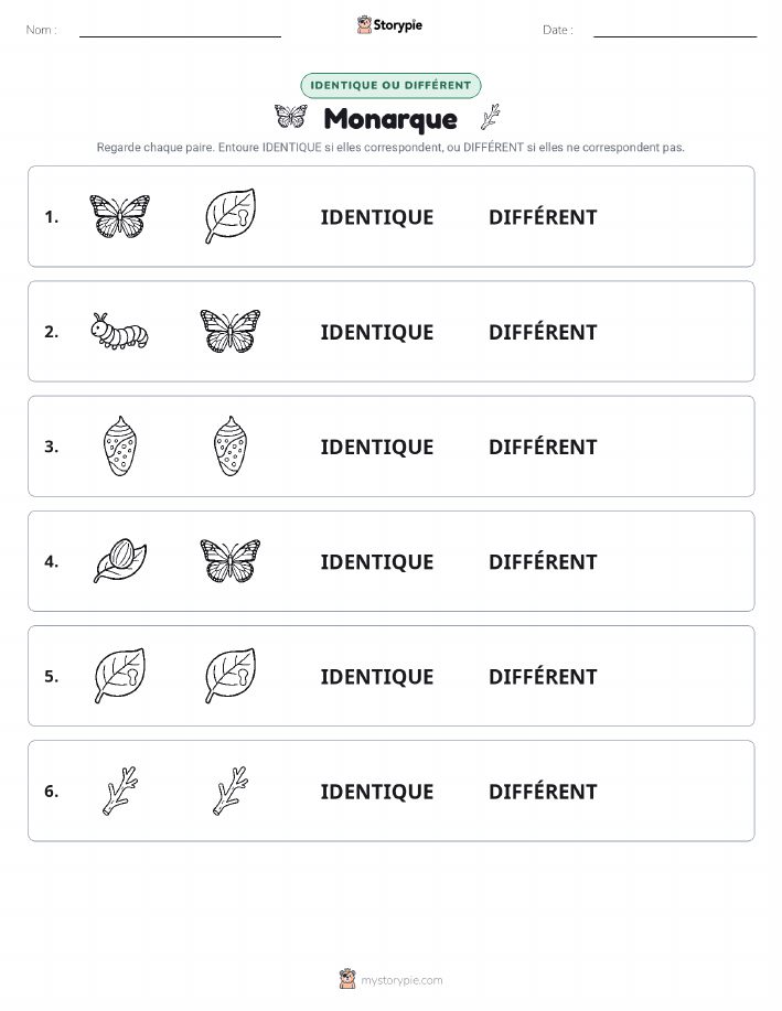 Identique ou Différent