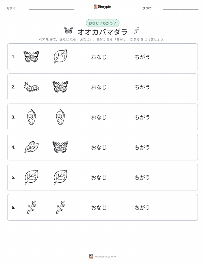 同じか違うか