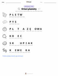 Podgląd drukowalnego arkusza ćwiczeń Orleń cętkowany