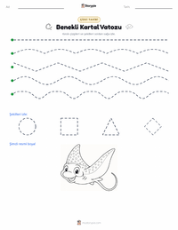 Benekli Kartal Vatozu yazdırılabilir çalışma sayfası önizlemesi